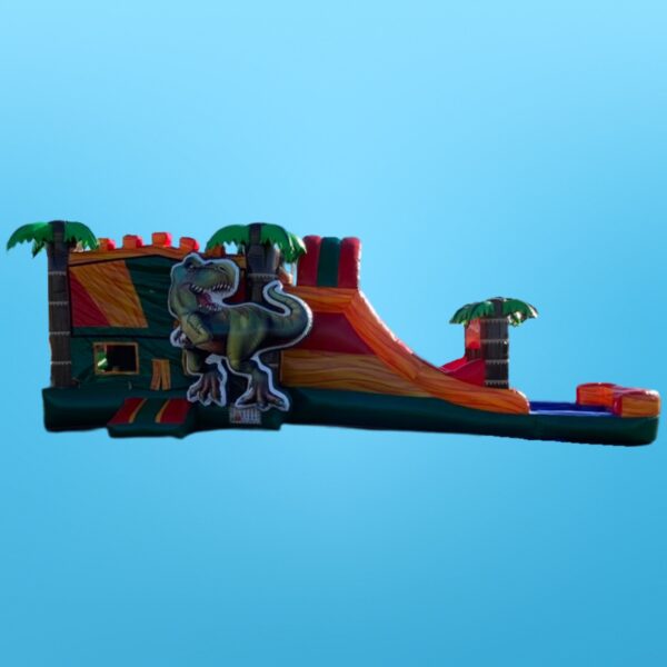 Combo Double lane Wet/Dry slide-Dinosaur