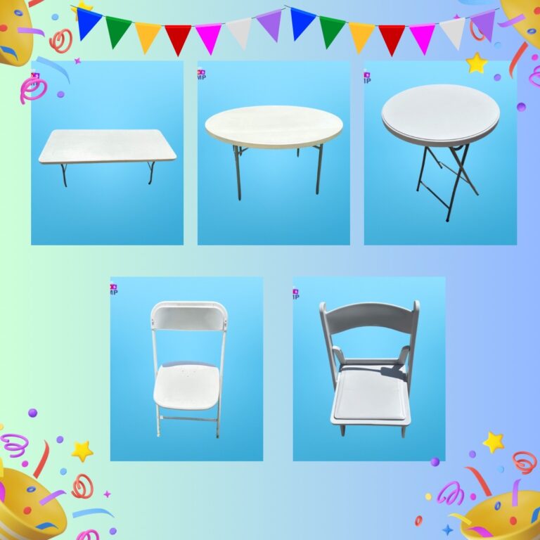 Tables & Chairs for rent