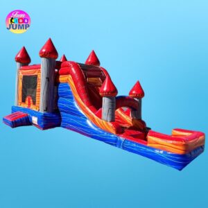 Combo Wet/Dry Slide-Inflatable BULL inside