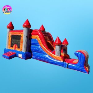 Combo Wet/Dry Slide-Inflatable BULL inside